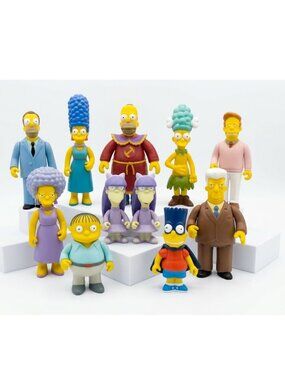 Vintage The Simpsons World of Springfield Interactive Figure Bundle